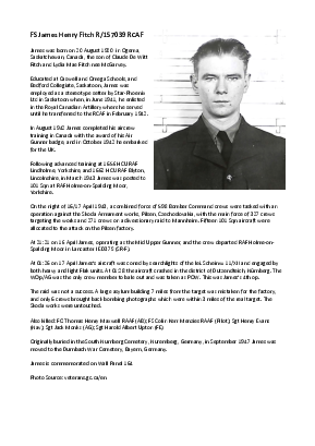A preview of a PDF biography for Fitch, James Henry